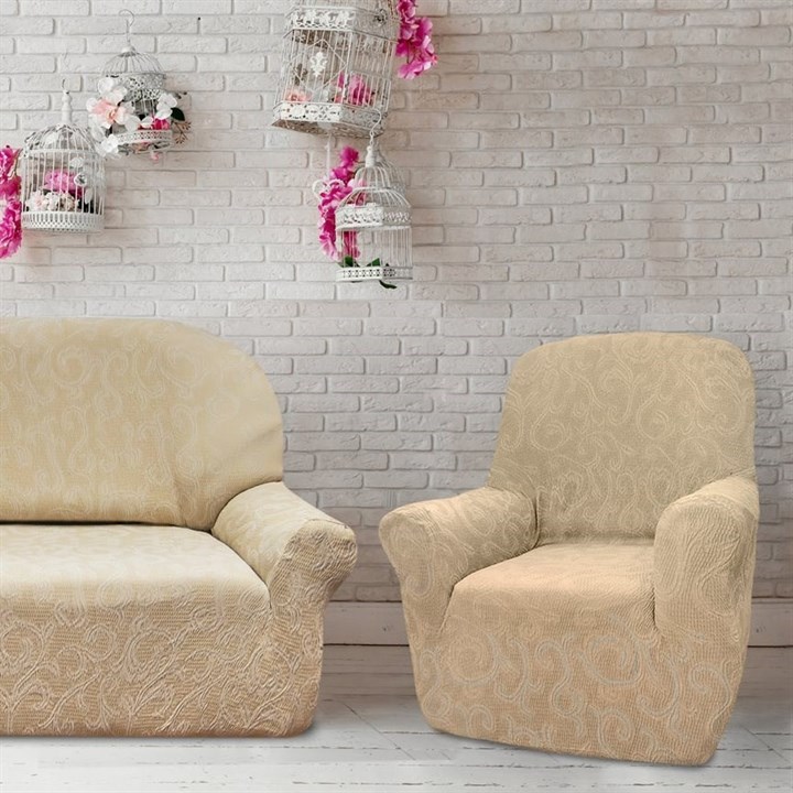 БОСТОН МАРФИЛ Комплект чехлов на диван и 2 кресла - фото 12850