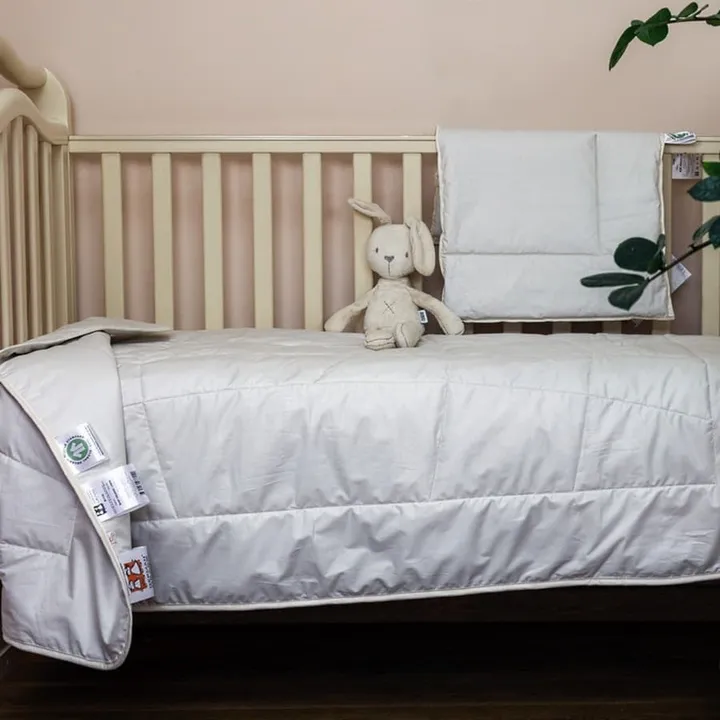 BABY ORGANIC LINEN / ОРГАНИ 100x135 / 40х60 Комплект в кроватку: одеяло всесезонное и подушка G-BOC-113