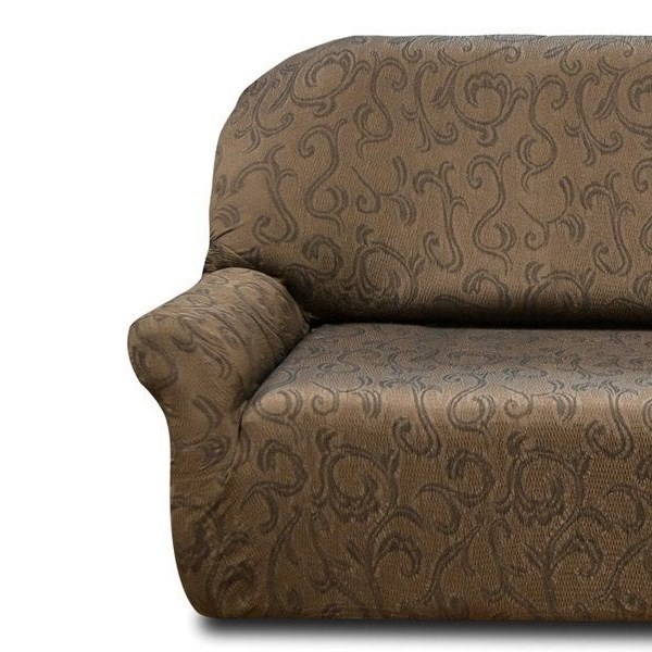 БОСТОН МАРОН Чехол на классический угловой диван от 320 до 480 см универсальный - фото 26868