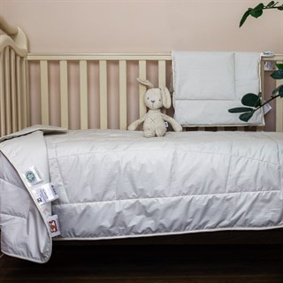 BABY ORGANIC LINEN 100x150/40х60 Комплект в кроватку: одеяло всесезонное и подушка