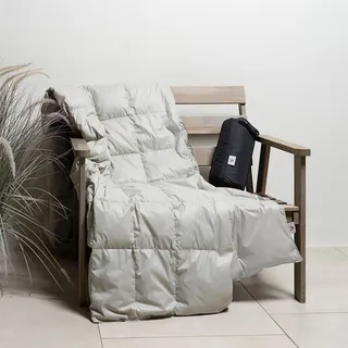 GRASS TRAVEL PLAID 140x200 Дорожный плед пуховый серый G-144151