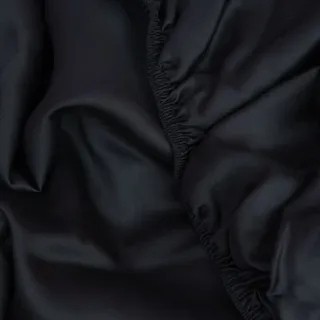 БРИЛЛИАНТ черный | Простыня на резинке 200x200x40 см | сатин, 100% тенсел G-111200200