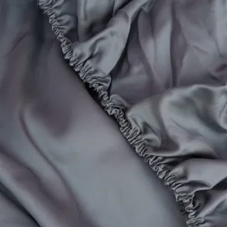 БРИЛЛИАНТ серый | Простыня на резинке 200x200x40 см | сатин, 100% тенсел G-171200200