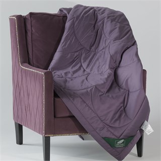 FLAUM FARBE 200х220 Одеяло стеганое легкое, цвет: фиолетовый/серый NF-462073