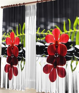 Фотошторы 3D Ночной цветок