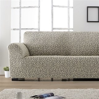 ЛЮКС-2 ГРИС Чехол на классический угловой диван от 280 до 480 см универсальный