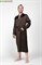 CHOCOLATE XXXXL (56-58) Мужской шелковый халат, 100% Mulberry MRCH2004XL