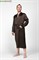 CHOCOLATE XXXXXL (58-60) Мужской шелковый халат, 100% Mulberry MRCH2005XL