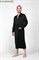 BLACK XXL (52-54) Мужской шелковый халат, 100% Mulberry MRBL2002XL
