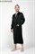 BLACK XXXL (54-56) Мужской шелковый халат, 100% Mulberry MRBL2003XL