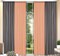 Комбинированные шторы Софт-Дуэт персиковый/серый - фото 116182