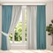 Готовые шторы Кармен Дуэт 200х260, 2 шт. бирюза/серый 510109