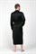 BLACK XL (50-52) Мужской шелковый халат, 100% Mulberry MRBL200XL