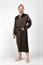 CHOCOLATE XXL (52-54) Мужской шелковый халат, 100% Mulberry MRCH2002XL