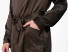 CHOCOLATE / ШОКОЛАД XXL (52-54) Мужской шелковый халат, 100% Mulberry MRCH2002XL