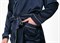 BRILLIANT DARK BLUE PREMIUM XL (50-52) Мужской шелковый халат, 100% Mulberry MRNAVYB200XL