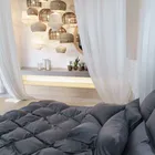 БРИЛЛИАНТ серый | Простыня 240x260 см | сатин, 100% тенсел G-17240260