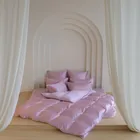 БРИЛЛИАНТ Лила | Простыня на резинке 180x200x40 см | сатин, 100% тенсел G-12180200