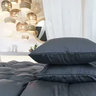 БРИЛЛИАНТ серый | Простыня на резинке 200x200x40 см | сатин, 100% тенсел G-171200200