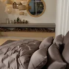 БРИЛЛИАНТ гавана | Простыня на резинке 160x200x40 см | сатин, 100% тенсел G-23160200