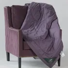 FLAUM FARBE 200х220 Одеяло стеганое легкое, цвет: фиолетовый/серый NF-462073