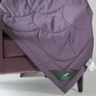 FLAUM FARBE 200х220 Одеяло стеганое легкое, цвет: фиолетовый/серый NF-462073