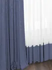 Комплект штор Кармен 150х260 с вуалью, индиго 60090