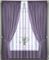 Комплект штор Кармен 150х260 с вуалью, фиолетовый 60094