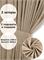 Комплект штор Кармен 150х260 с вуалью, бежевый 60095