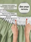 Комплект штор Кармен 150х260 с вуалью, оливковый 60138
