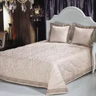 Монтера | Покрывало 240х260 см с наволочками | жаккард, хлопок/вискоза 591-2B